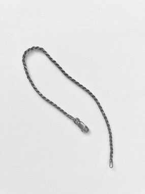 Vintage 80s 90s Aurafin Italy 925 sterling silver dainty twisted rope bracelet